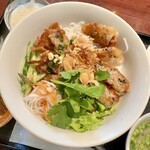 Betonamuresutoran Nonra - ランチメニュー「野菜のサラダ麺セット」(1280円)