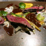 エクアトゥール - 25年12月　馬肉ハラミのロースト、緑胡椒のソース