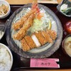 お食事処 木の下 - 海老ロースカツ定食　1,870円