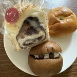 あんですマトバ - あんブレッド 1/2、コーヒーあんぱん、こしあんぱん