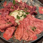 焼肉みずの - シンシン、マルシン、ハラミ、玉ねぎ