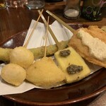 ワインノエビスケ - 定番人気No.4 串揚げ盛り合わせ