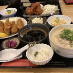 Kirin - カキフライ定食､粕汁(中)      唐揚げ南蛮定食