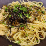 ぎをん椿庵 - 高菜と鶏肉のピリ辛パスタ