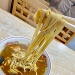 Daikokuan Honten - ヒモ〜。麺が板麺になっていると説明あり。でも紐ではない様な？笑