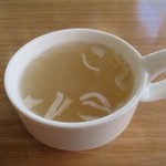 M's kitchen - チキングリルトマトソース￥８８０のスープ