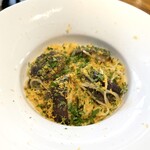 Arancha - 原木シイタケと自家製麺カラスミのペペロンチーノ  