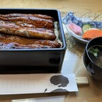 うなぎ亭 友栄 - うな重　ご飯大盛り