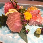 YOURS DINING IKEBUKURO - 刺身3点盛り1600円