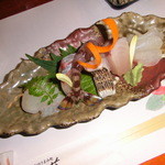 倉敷　和のうまみ処　桜草 - 刺身盛り合わせ