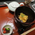 天雅 - 妻の天茶の準備。