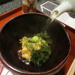 天雅 - 出汁をかけています。