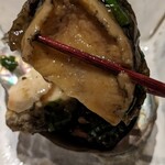 隠れ家鉄板おぶ - 煮鮑、やわやわ