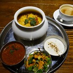 Indian Restaurant Mumbai - チキンビリヤニセット(キーマカレー)