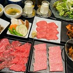 炙りや 秀苑 天 - 120分飲み放題付お肉を楽しむ8000円コース