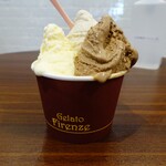 Gelato Firenze - ベルギーチョコ、イタリアンバニラ、イタリア栗