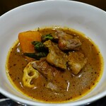 ビストロミナミヤ - 料理写真:スパイシー生ラムステーキスープカレー