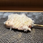 Yakitori Kabin - 梅肉バジルチーズ（ささみ串）