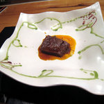 時の宿 すみれ - ・ほほ肉のラグー　白ささぎのエストファーﾄﾞ