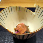 時の宿 すみれ - ・千本の酢のもの。いろどり菊のいちじく風味