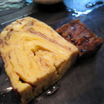 時の宿 すみれ - 朝食(玉子焼きと牛肉の煮こごり)