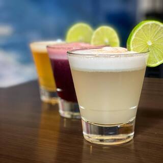 We have a wide selection of typical Peruvian drinks, including "Pisco"