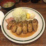 かつれつ四谷たけだ - カキバター焼き定食
