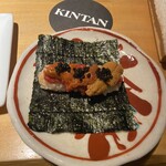 肉寿司 肉和食 KINTAN - 雲丹ドック(キャビア)