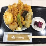 Ko Hage Ten - 鶏親子天丼（1100円）、ごはん大盛（150円）