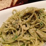 オステリア わび助 - ハチノスと松の実のジェノベーゼ