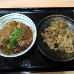 吉野家 - 豚丼小盛+牛皿並盛