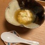 御料理 一燈 - 生湯葉の餡掛け 穴子と銀杏とキクラゲ
