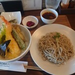 SOBA cafe dining TAKIHAMA - 天丼セット
