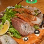 魚とワインはなたれThe Fishand Oysters - カルパッチョ