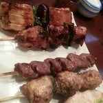 伊勢廣 京橋本店 - ５本定食の焼き鳥