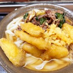 牧のうどん - 肉･ごぼう天うどん