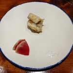 馳走西健一 - エボ鯛のフリット 紅芯大根添え
