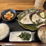 Uogashi Nobu - ぶりかま塩焼き定食 1450円