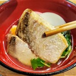 Bisutoro Kafe Momotenashiya - 炙ったブリが入ったお雑煮