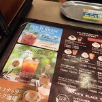 上島珈琲店 - メニューの一部です。