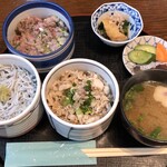 Kaikourakuzen Kamatsuru - 五代目丼（三食丼）