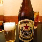 松 - 瓶ビール（サッポロラガー）580円