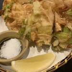 和彩料理やまなか - うるいと海老のかきあげ