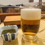 千寿司 - 生ビール
