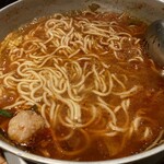 博多もつ鍋やまや - ちゃんぽん麺（480円）
            写真は2人前