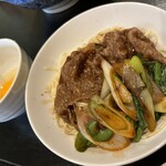 麺&カフェ コイコイ - 限定　スキヤキ和え麺