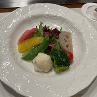 ステーキ＆ワイン オクソン - 温野菜サラダ
