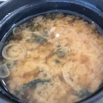 久邇カントリークラブ  レストラン - アオサ海苔と豆腐のお味噌汁
