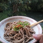 池内うどん店 - 震えながら池を眺めて・・・でも、コレが美味い！
