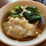 Manshuuen - プリプリの雲呑、スープは優しい味でホッとする。